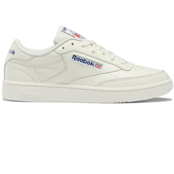 Reebok Mens Club C 85 Chalk / Chalk / Classic Cobalt