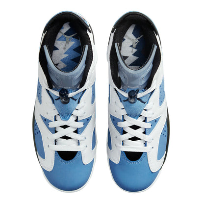 Big Kid's Jordan 6 Retro "UNC" University Blue/White-Black (384665 410)