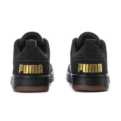 Big Kid's Puma Rebound Layup Lo NBK JR Puma Black-Puma Black-Gold (391772 03)
