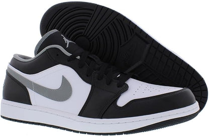 Men's Jordan 1 Low Black/particle Grey-white (553558 040) Sneakers - Premium Brand Shoes for Men and Women