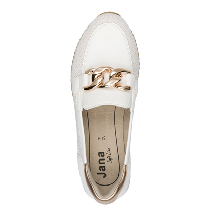 Jana Womens Shoe 8-24766-42 White/Rose Gold