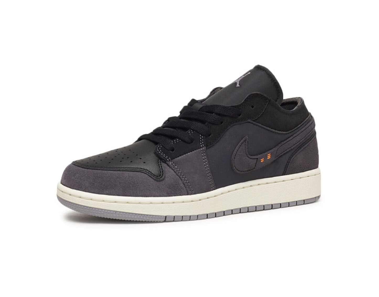 Big Kid's Jordan 1 Low SE Craft Blck/Cmnt Grey-Lt Graphite (DV0478 001)