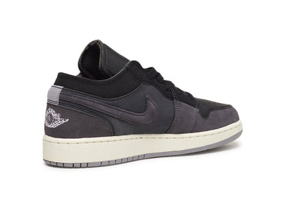 Big Kid's Jordan 1 Low SE Craft Blck/Cmnt Grey-Lt Graphite (DV0478 001)