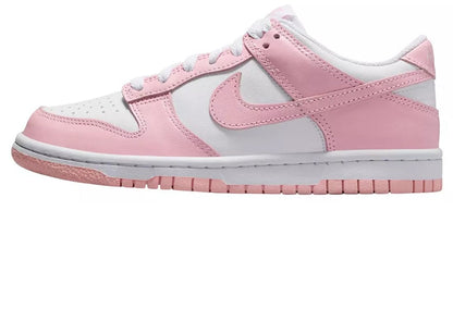 Big Kid's Nike Dunk Low White/Med Soft Pink-White (FB9109 125)