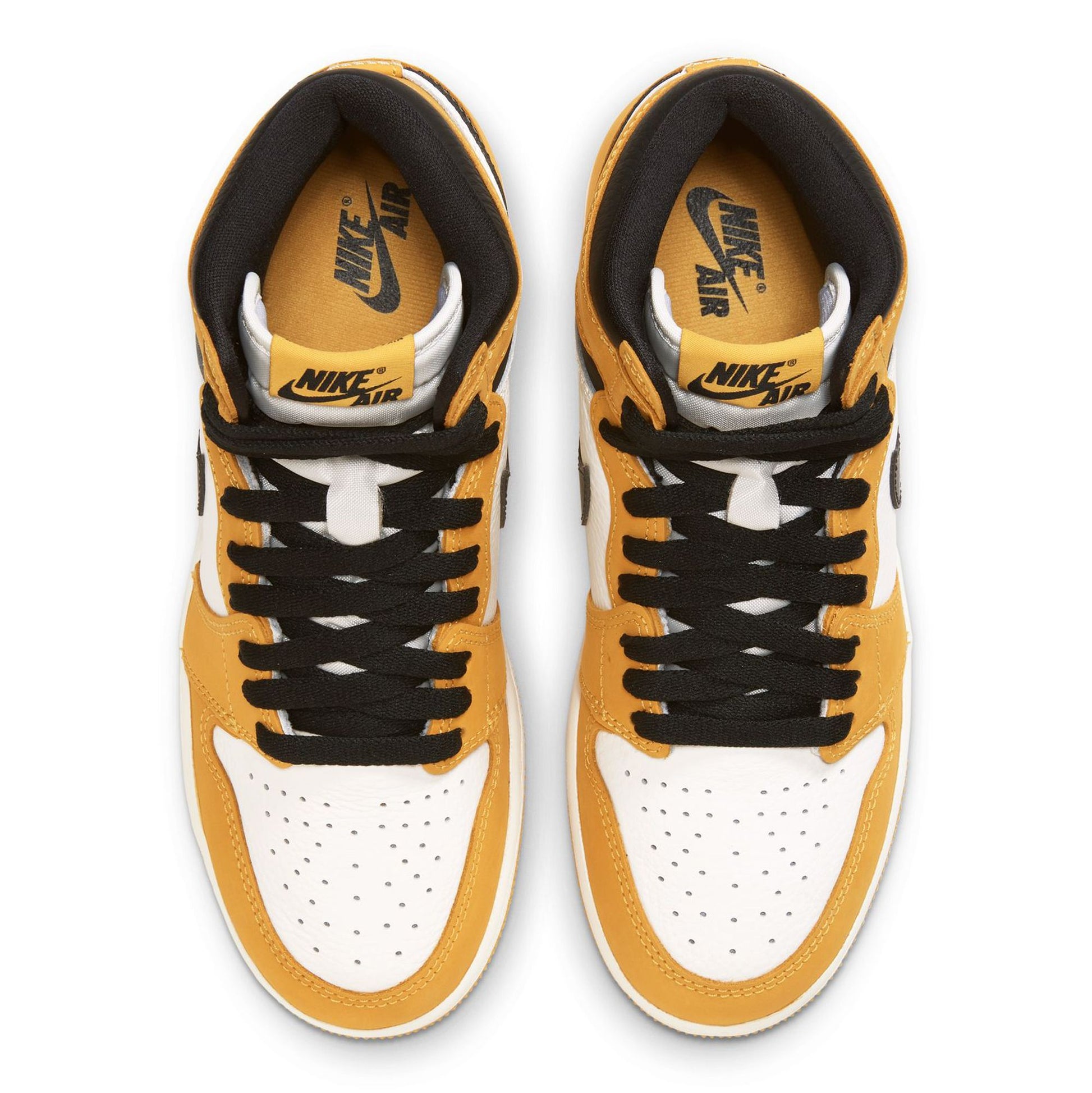 Big Kid's Jordan 1 Retro High OG Yellow Ochre/Black-Sail (FD1437 701)