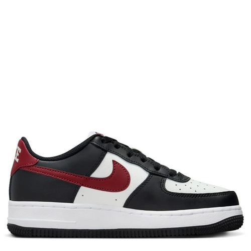 Big Kid's Nike Air Force 1 Black/Dark Team Red (FZ4351 001)