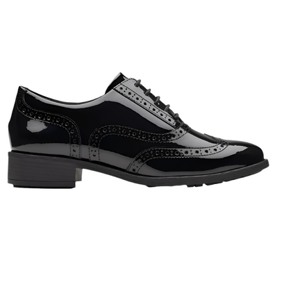 Clarks Womens Shoe Havisham Oak Black Patent