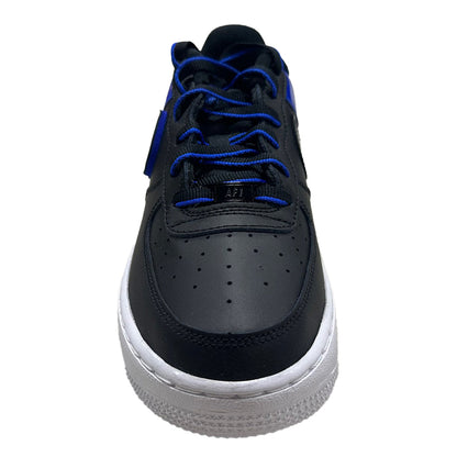 Big Kid's Nike Air Force 1 LV8 2 Black/Black-Racer Blue-White (HF0951 001)