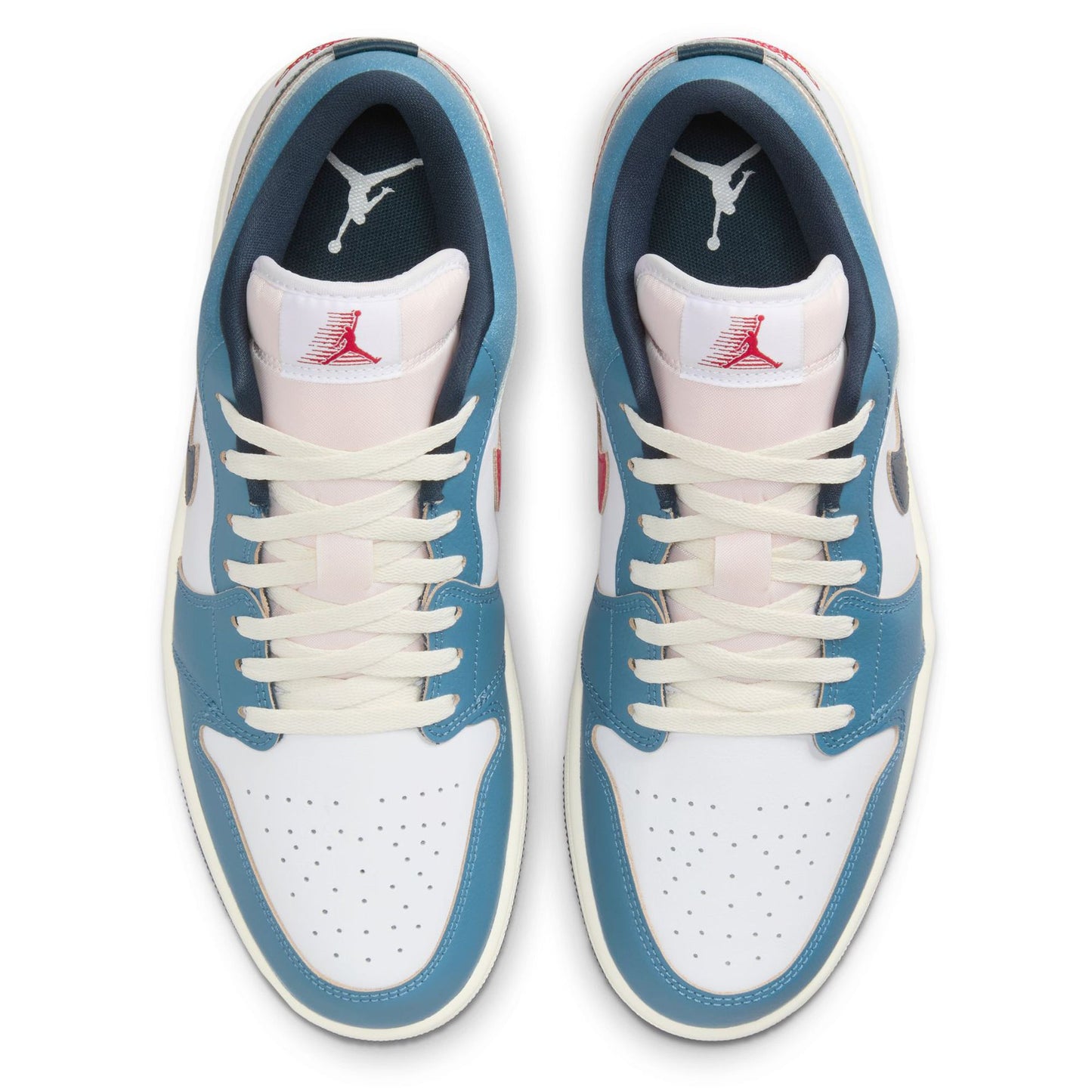 Men's Jordan 1 Low SE "motion" White/armory Navy-aegean Storm (hm3711 144) Sneakers - Premium Brand Shoes for Men and Women