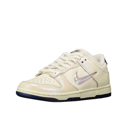 W Nike Dunk Low Jewel Swoosh 'Soft Pearl'