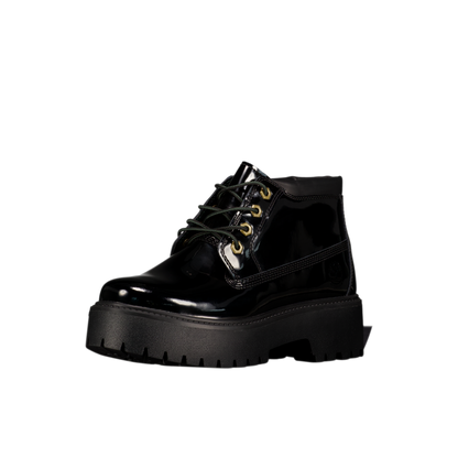 W Patent Leather Stone Street Platform Chukka